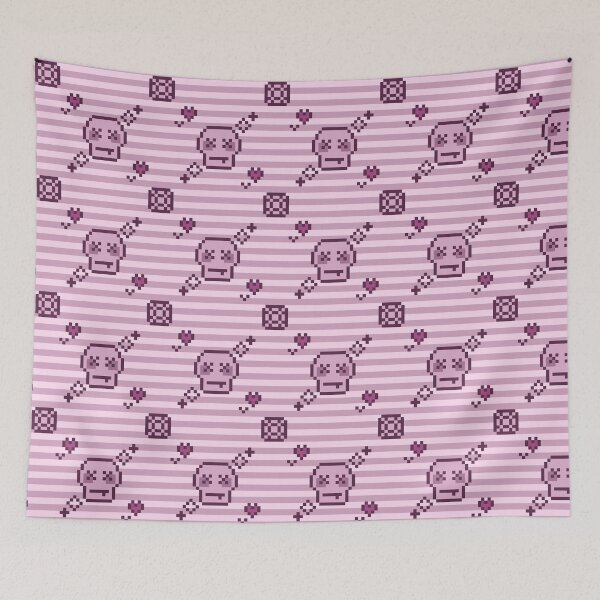 Aperçu de l'œuvre motif de crâne de gemme pixelisée créée et vendue par cottonlacey.