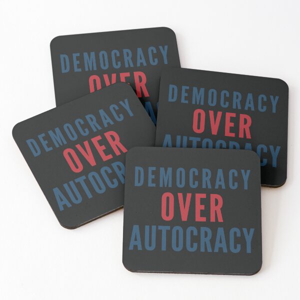 Item preview, Democracy Over Autocracy: Bold Political Protest Statement Design designed and sold by elynne9.