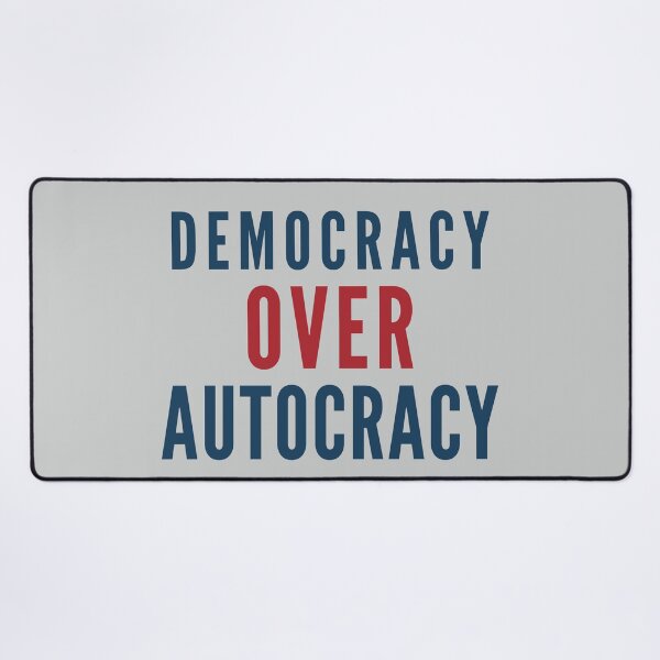 Item preview, Democracy Over Autocracy: Bold Political Protest Statement Design designed and sold by elynne9.