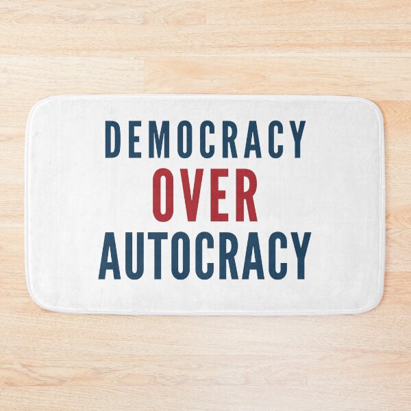 Item preview, Democracy Over Autocracy: Bold Political Protest Statement Design designed and sold by elynne9.