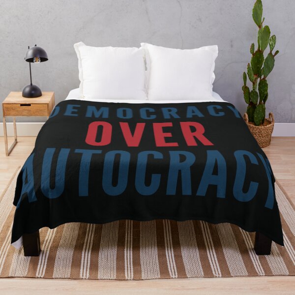 Item preview, Democracy Over Autocracy: Bold Political Protest Statement Design designed and sold by elynne9.