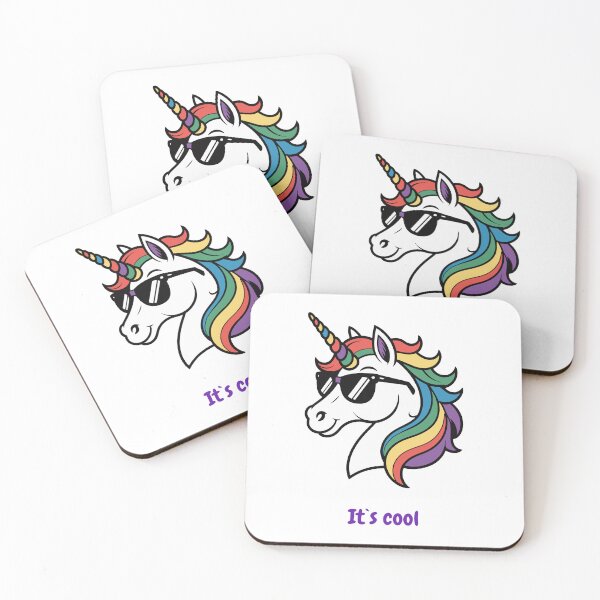 Item preview, Cool Unicorn – Funny Unicorn with Sunglasses It’s Cool designed and sold by UnglaublichGut.