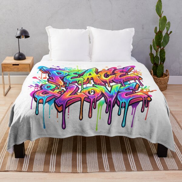 Item preview, Melting Peace & Love Graffiti designed and sold by RH Design Lab.