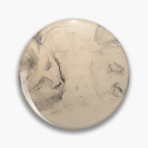 Item preview, Two Heads of Women by Paul Cézanne: Post Impressionist Figure Study designed and sold by artofuniverse.