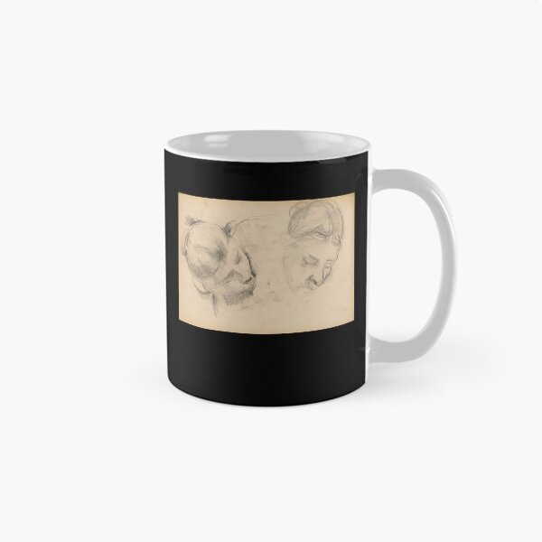Item preview, Two Heads of Women by Paul Cézanne: Post Impressionist Figure Study designed and sold by artofuniverse.