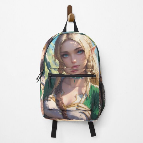 Item preview, Leafa Sword Art Online Elf Blonde Hair Green Outfit Forest Sunlight designed and sold by SuperTeamCanada.