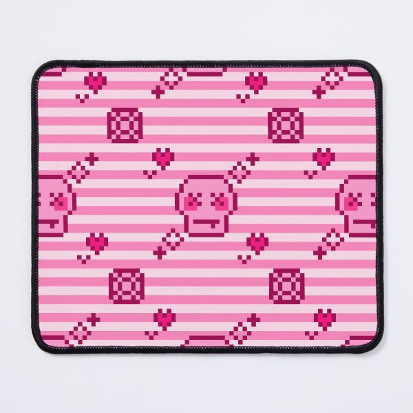 Item preview, pixel gem skull pattern (hot pink) designed and sold by cottonlacey.