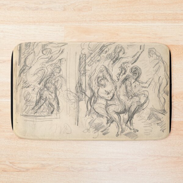 Item preview, Two Studies for the Judgement of Paris by Paul Cézanne: Figurative Sketch Poster designed and sold by artofuniverse.