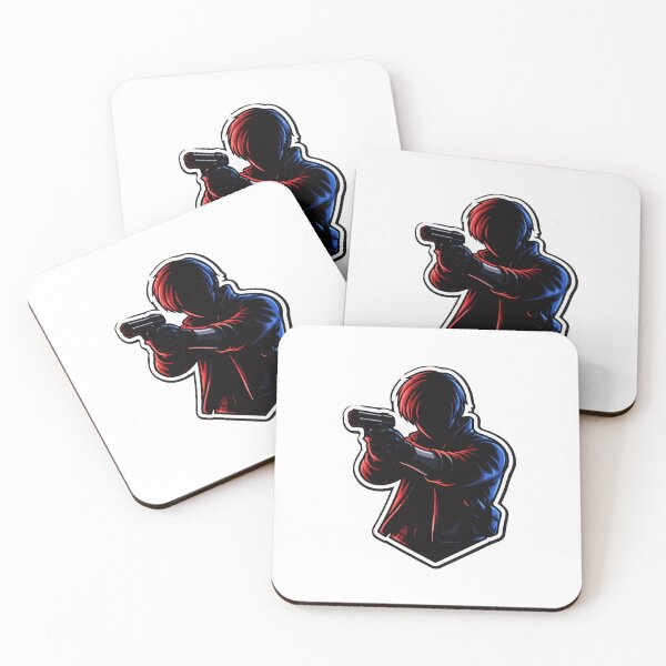 Item preview, Leon Kennedy Silhouette – Survival Horror Agent Gaming Design designed and sold by Custom Crest.