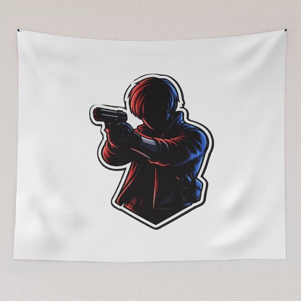 Item preview, Leon Kennedy Silhouette – Survival Horror Agent Gaming Design designed and sold by Custom Crest.