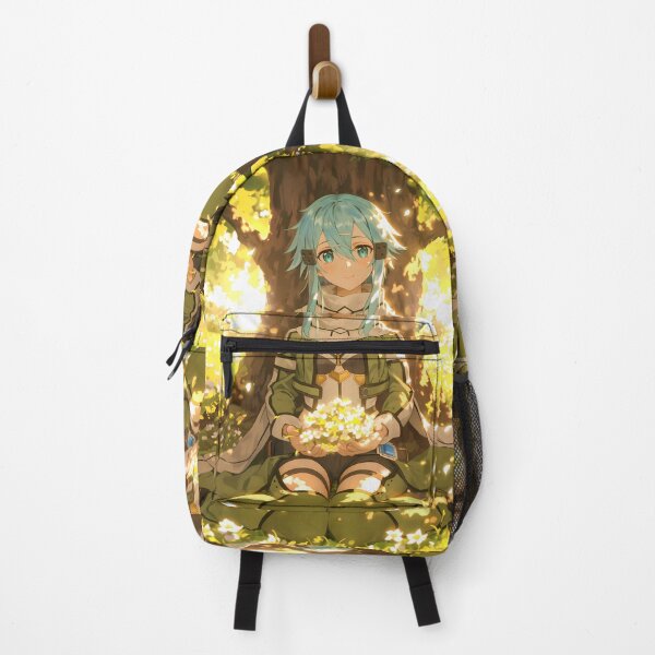 Item preview, Sinon Sword Art Online Blue Hair Forest Sunlight Wildflowers Calm Waifu designed and sold by SuperTeamCanada.