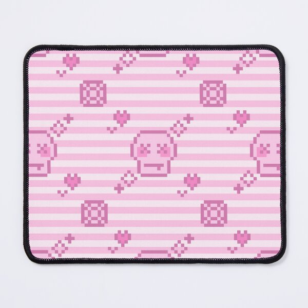 Item preview, pixel gem skull pattern (pastel pink) designed and sold by cottonlacey.