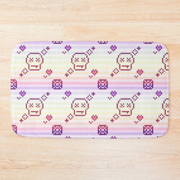 Item preview, pixel gem skull pattern (rainbow) designed and sold by cottonlacey.