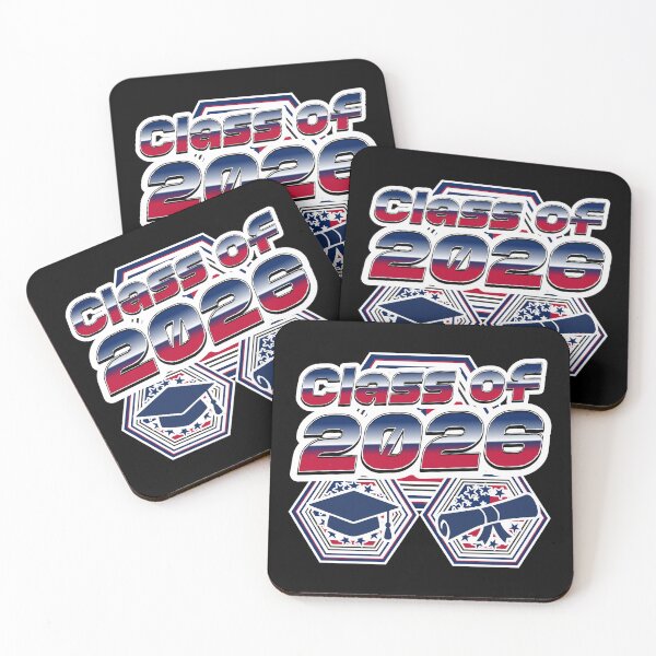 Item preview, Class of 2026 – Patriotic Graduation Design with Cap & Diploma Icons designed and sold by GFamilyC.