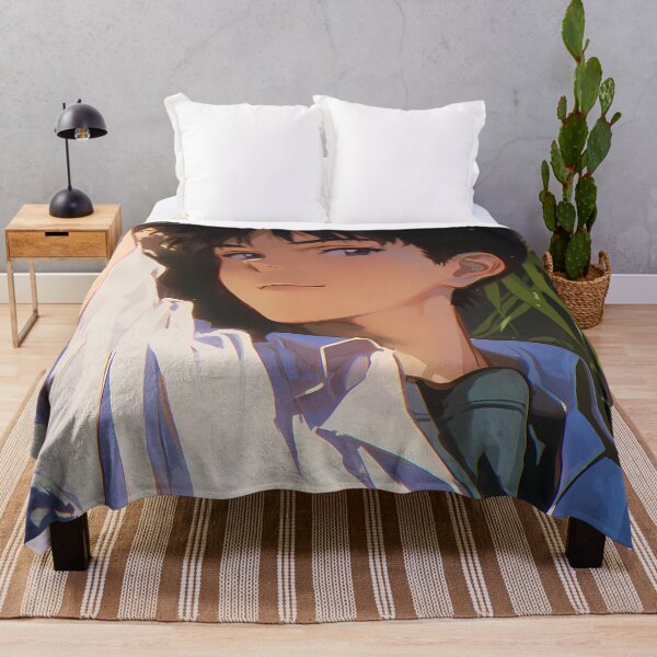 Item preview, Shinji Ikari Neon Genesis Evangelion Summer Light Quiet Introspective Mood designed and sold by SuperTeamCanada.