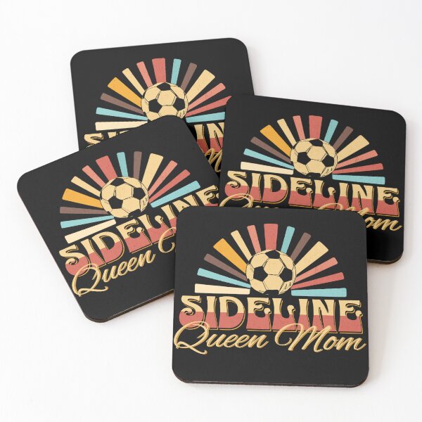 Item preview, Sideline Queen Mom Soccer Design Sunset Retro Soccer Mom Gift for Game Day designed and sold by Winarrts.