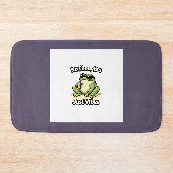 Item preview, No Thoughts Just Vibes Funny Frog Meme – Chill Frog Design designed and sold by Tropivaro.