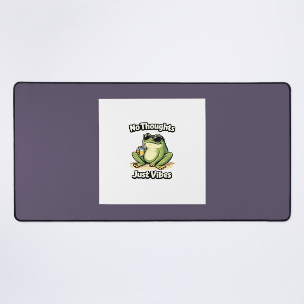 Item preview, No Thoughts Just Vibes Funny Frog Meme – Chill Frog Design designed and sold by Tropivaro.