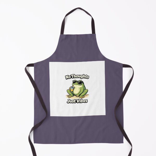 Item preview, No Thoughts Just Vibes Funny Frog Meme – Chill Frog Design designed and sold by Tropivaro.