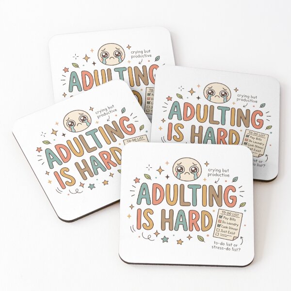 Item preview, Adulting is Hard designed and sold by Meemaart.
