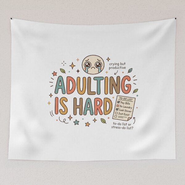 Item preview, Adulting is Hard designed and sold by Meemaart.