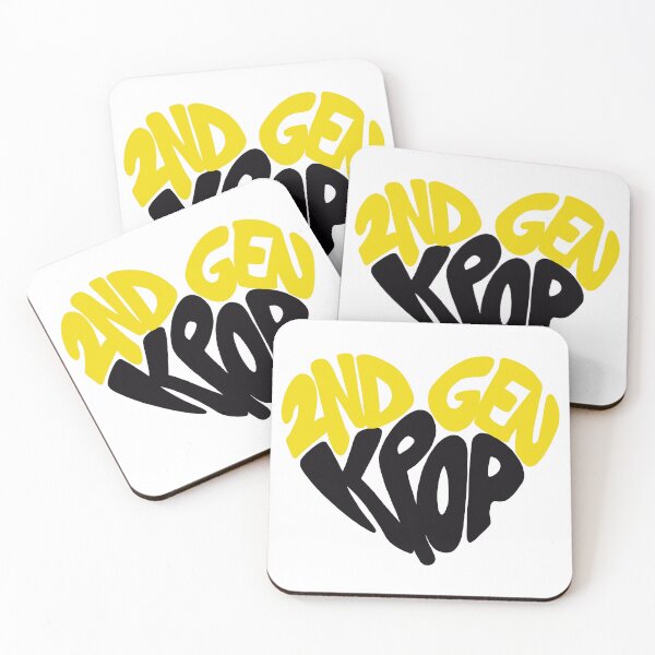 Item preview, 2nd Gen Kpop Heart Yellow Black designed and sold by PNWBeePhotos.