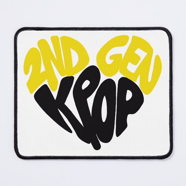 Item preview, 2nd Gen Kpop Heart Yellow Black designed and sold by PNWBeePhotos.