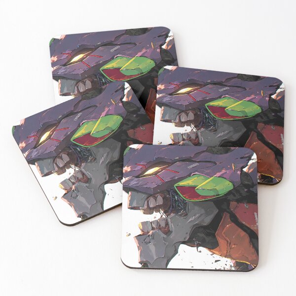 Item preview, Unit 01 Neon Genesis Evangelion Mecha Closeup Neon Armor Impact Energy designed and sold by SuperTeamCanada.