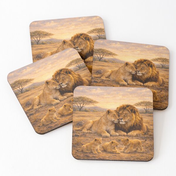 Item preview, Lion family - mom, dad and cubs. designed and sold by XenialitySIA.