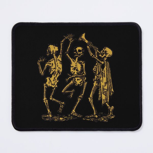 Item preview, Gold Danse Macabre – Medieval Gothic Skeleton Dance designed and sold by Dungeon-Shop.