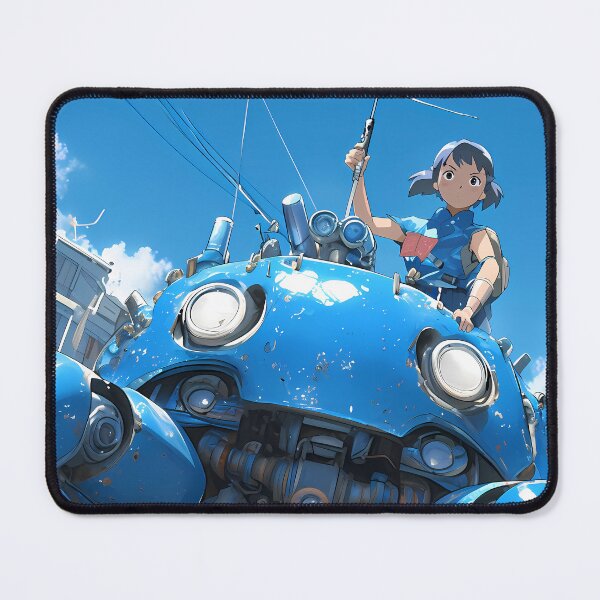Item preview, Tachikoma Ghost In The Shell Blue Robot City Street Sunny Day designed and sold by SuperTeamCanada.
