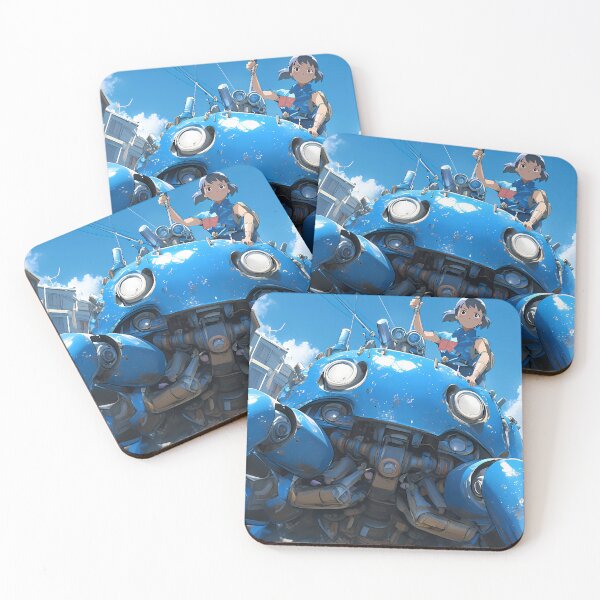 Item preview, Tachikoma Ghost In The Shell Blue Robot City Street Sunny Day designed and sold by SuperTeamCanada.