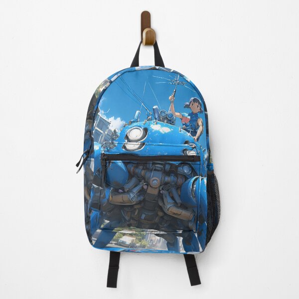 Item preview, Tachikoma Ghost In The Shell Blue Robot City Street Sunny Day designed and sold by SuperTeamCanada.