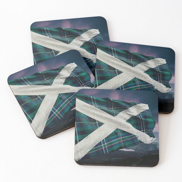 Item preview, MacKenzie Tartan Saltire designed and sold by Wonderful World of Whimsy.
