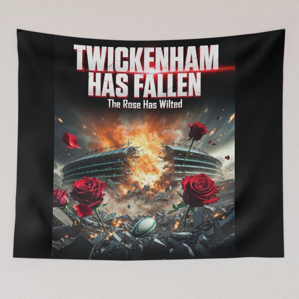 Item preview, Twickenham Has Fallen The Rose Has Wilted | English Rugby Movie Poster Art designed and sold by REAL IRISH GIFTS.