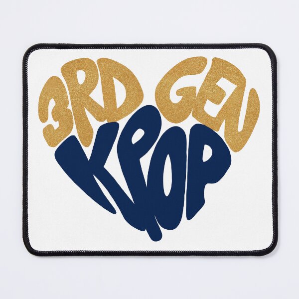 Item preview, 3rd Gen Kpop Heart Navy Gold designed and sold by PNWBeePhotos.