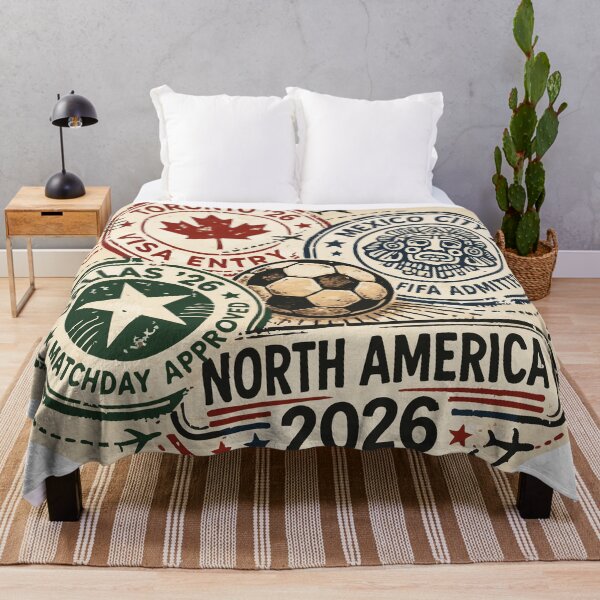 Item preview, Vintage Passport Stamps World Cup 2026 designed and sold by KaatsStyle.