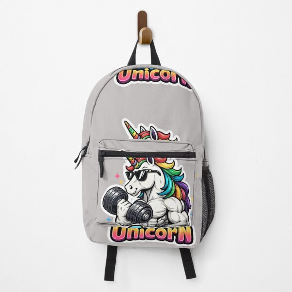 Item preview, Gym Unicorn – Funny Strong Unicorn Weightlifting Cartoon designed and sold by UnglaublichGut.