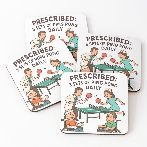 Item preview, Funny Medical Ping Pong Prescription T-Shirt - Prescribed 3 Sets Daily Nurse Doctor Gift designed and sold by OhMyPingCo.