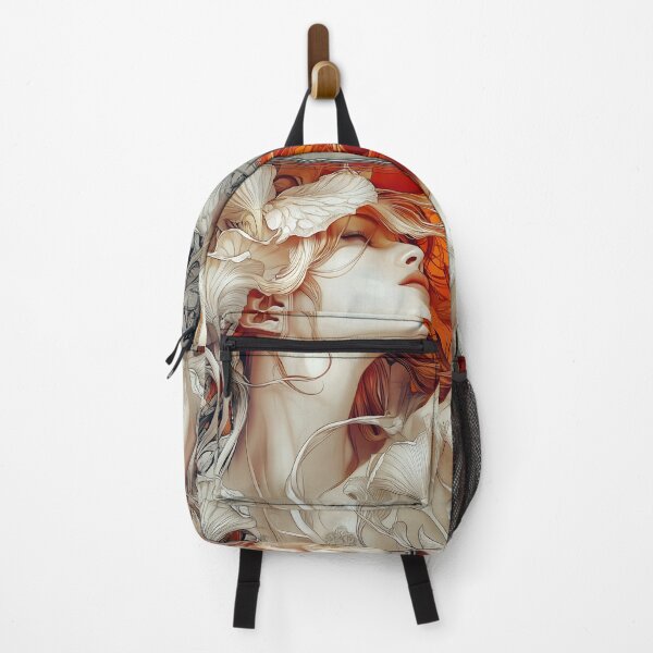 Item preview, Nouveau Female Design, cream, beige & orange designed and sold by Shoot-The-Moon.