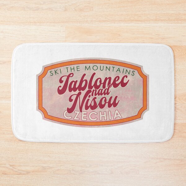 Item preview, Jablonec nad Nisou, Czechia, Ski, textured skiing badge designed and sold by Wanderful-roads.