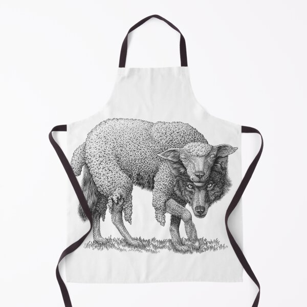 Item preview, Wolf in Sheep’s Clothing – Dark Animal Illustration Design designed and sold by KrileNCZ.