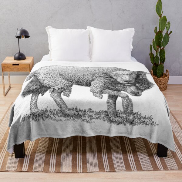 Item preview, Wolf in Sheep’s Clothing – Dark Animal Illustration Design designed and sold by KrileNCZ.