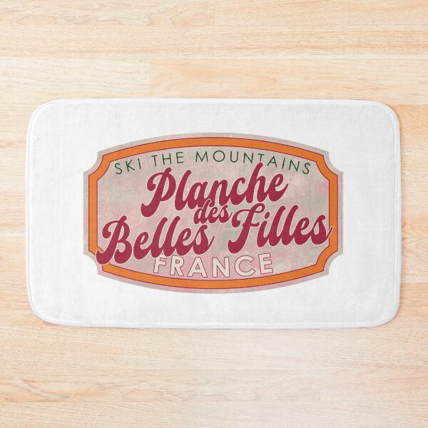 Item preview, Planche des Belles Filles, France, Ski, textured skiing badge designed and sold by Wanderful-roads.