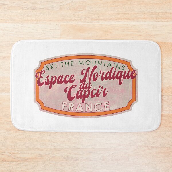 Item preview, Espace nordique du Capcir, France, Ski, textured skiing badge designed and sold by Wanderful-roads.