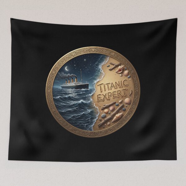 Item preview, Titanic Expert Badge - RMS Titanic specialist enthusiast lover fan designed and sold by NewRedLady.