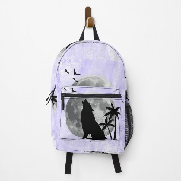 Item preview, Midnight Howl: Wolf Silhouette Under Full Moon designed and sold by Deezyned.