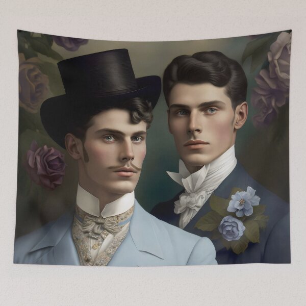Item preview, Vintage Gay Male Couple designed and sold by Shoot-The-Moon.