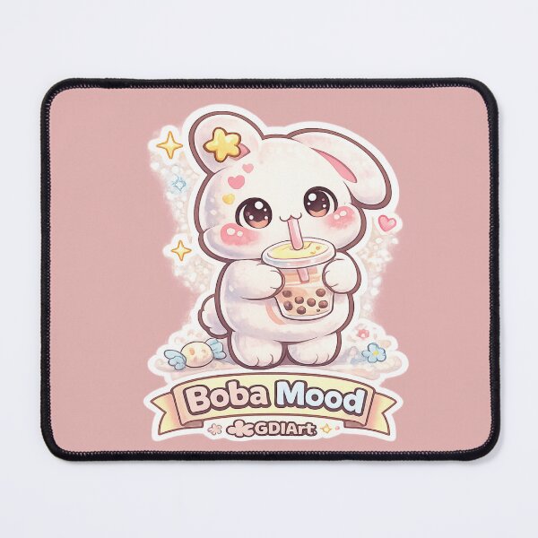 Item preview, Mello the Mochi Bunny - Boba Mood designed and sold by GDIArt.