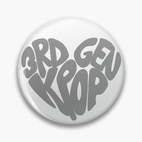 Item preview, 3rd Gen Kpop Heart Gray designed and sold by PNWBeePhotos.